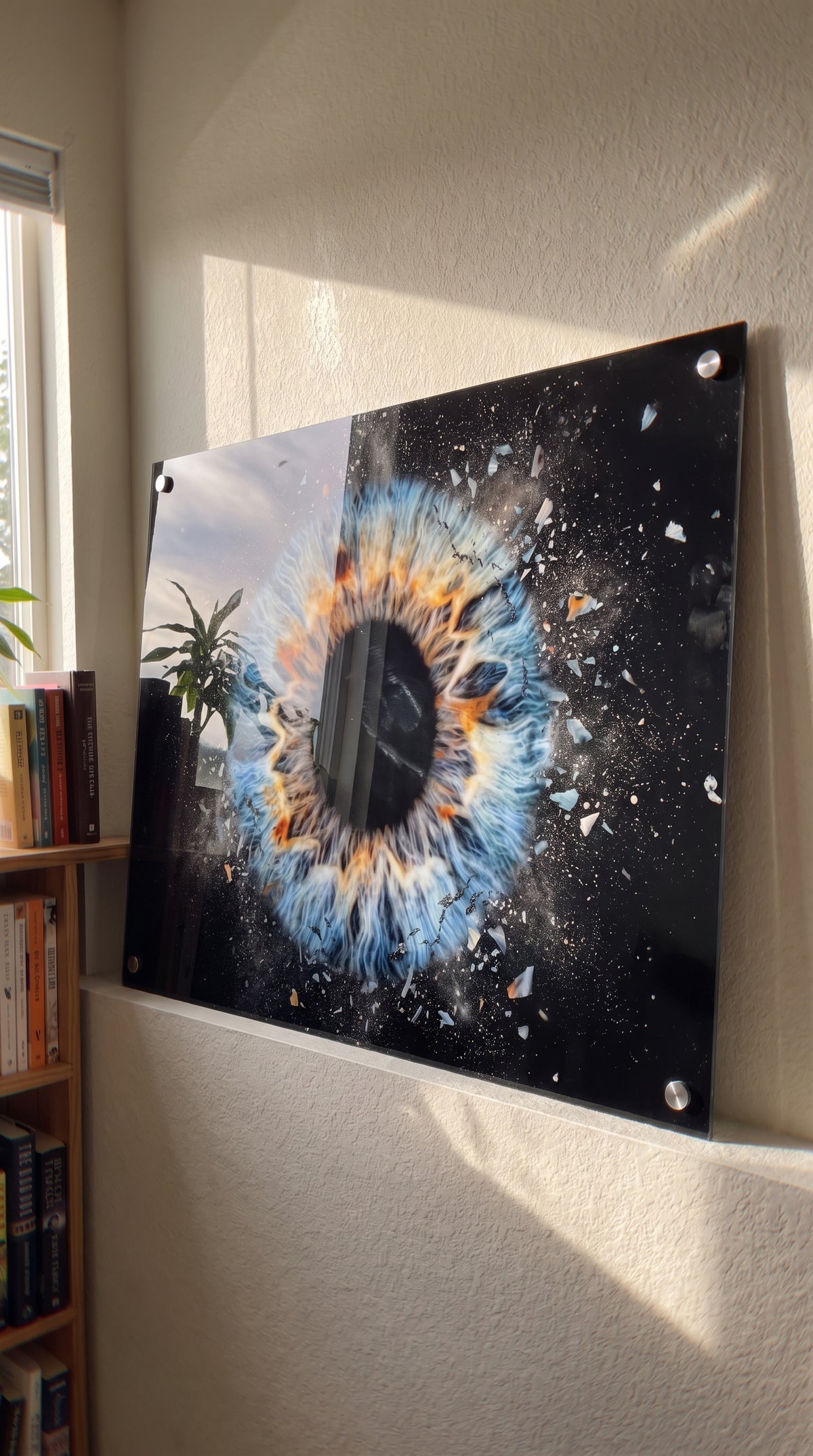 Acrylic print with one iris